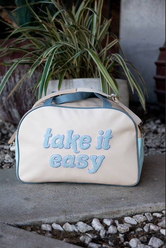 Duffle Bag – Take it Easy – Light Blue