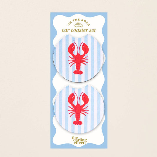 On the Road Car Coaster Set–Lobster