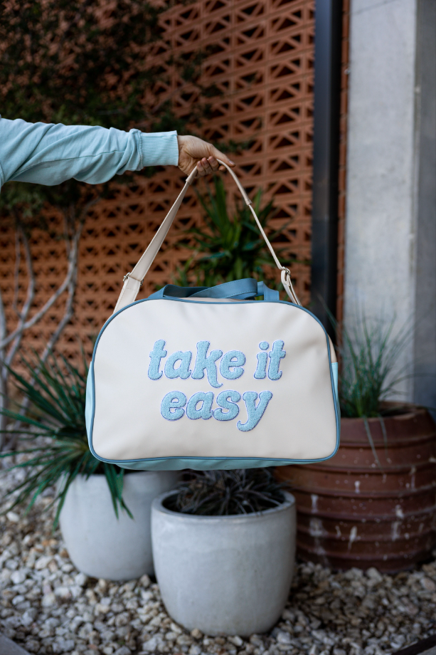 Duffle Bag – Take it Easy – Light Blue