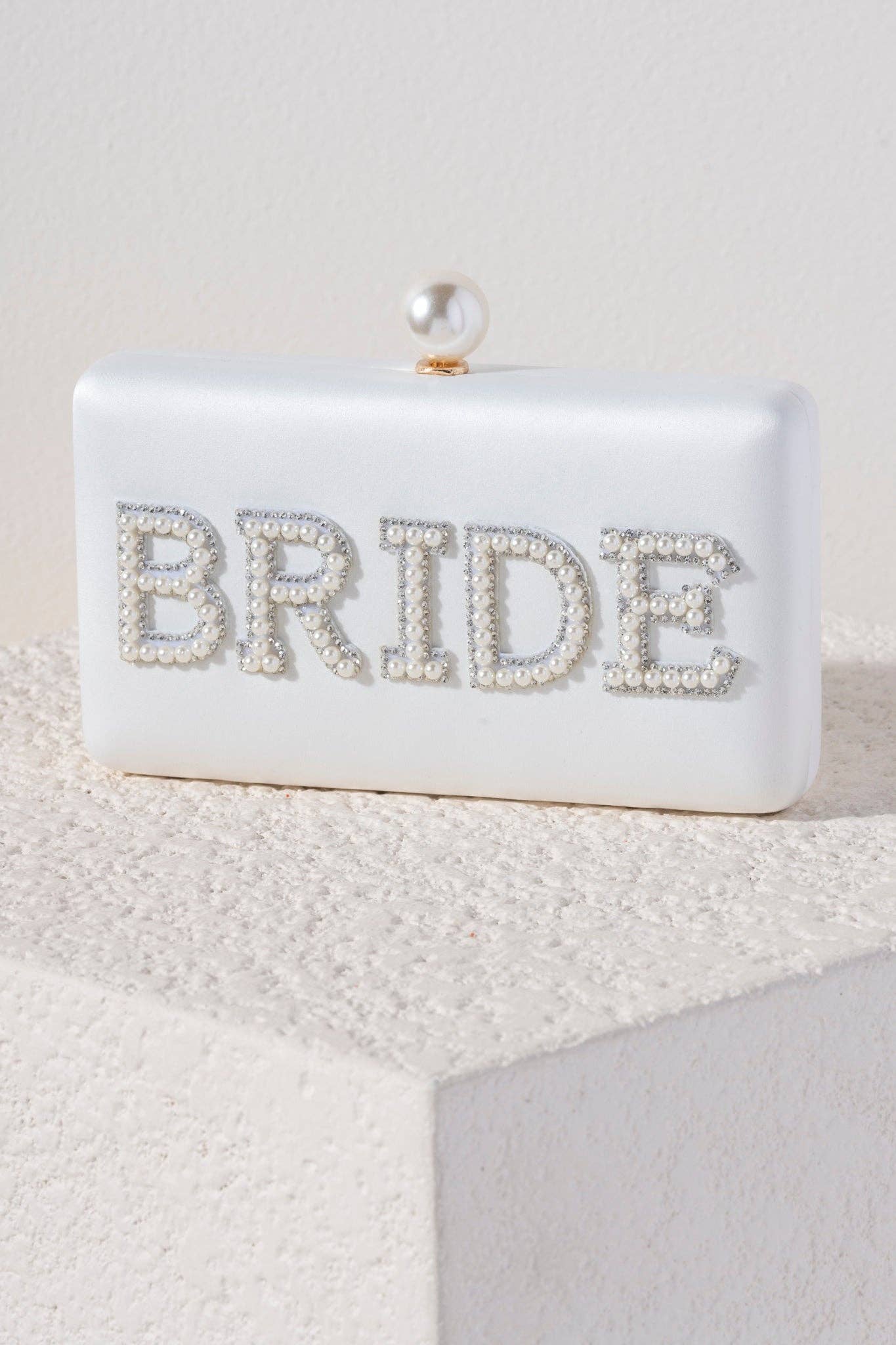 "BRIDE" PEARL MINAUDIERE, IVORY